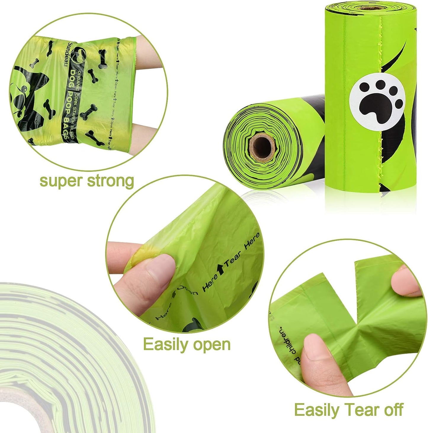 Biodegradable Poop Bag for Dog, 120 Count, Eco Friendly