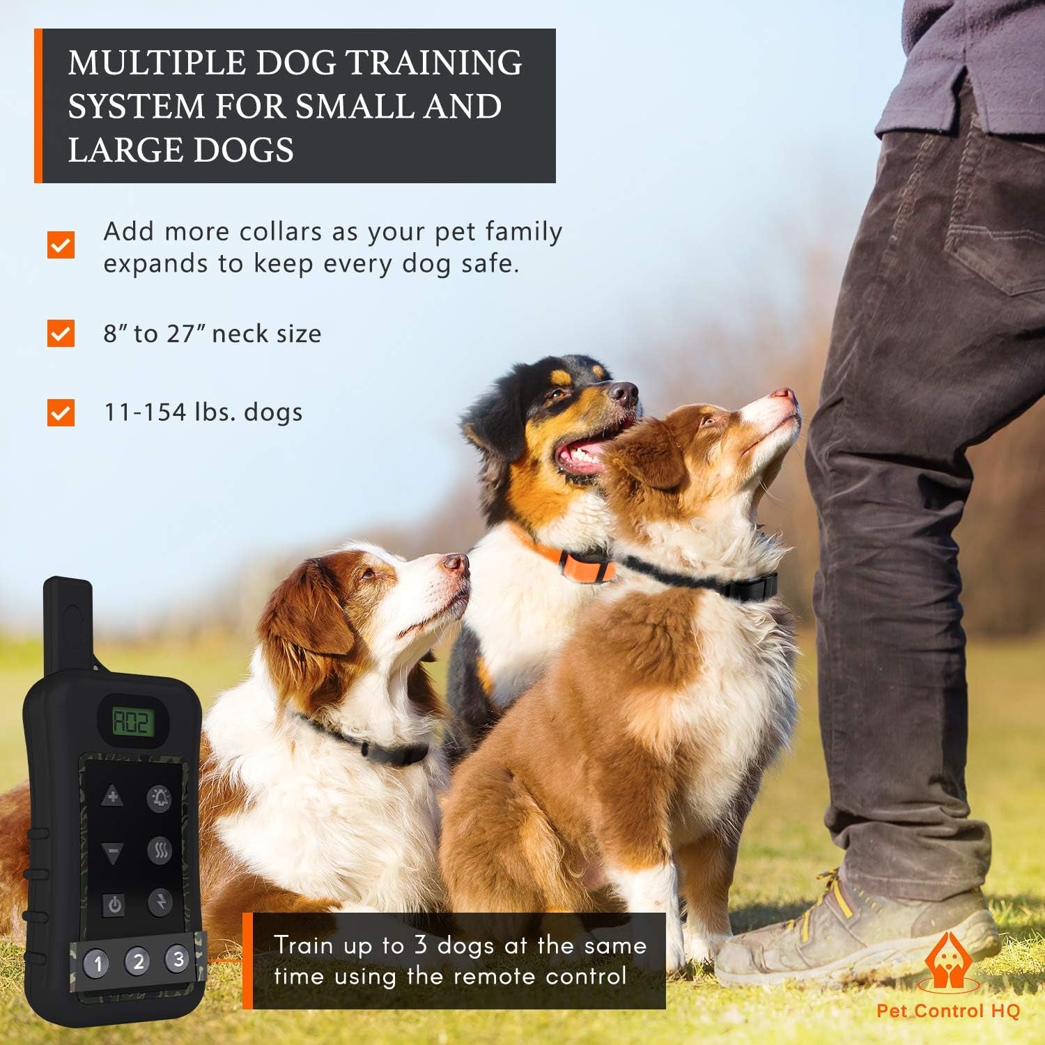 Wireless Dog Fence System - Dog Fence Electric Shock Collar Training with Remote - Pet Containment System with Fence Wire Underground Perimeter (1 Dog with Remote)