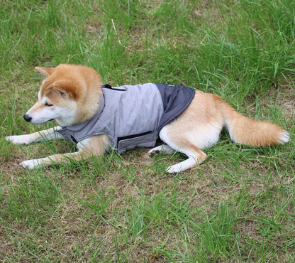 Reversible Dog Coats for Small Dogs Waterproof Warm Puppy Jacket for Cold Winter,Grey S