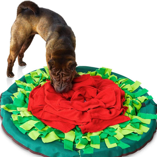 Smellymatty Snuffle Mat for Dogs – Interactive Food IQ Enrichment Toy (Large Nosework Blanket) - Mind Stimulating Games with Stress Relief for Boredom (Snuffle Mat Only)