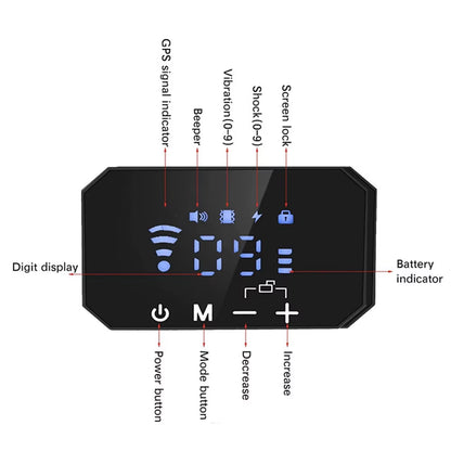 1000M GPS Dog Fence 100~3280 Ft Range Electric Dog Training Collar for Dogs Vibration Sound Shock Rechargeable Waterproof